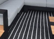 Charger l&#39;image dans la galerie, Tapis noir ligné - Collection Graphite - Piscines Soucy
