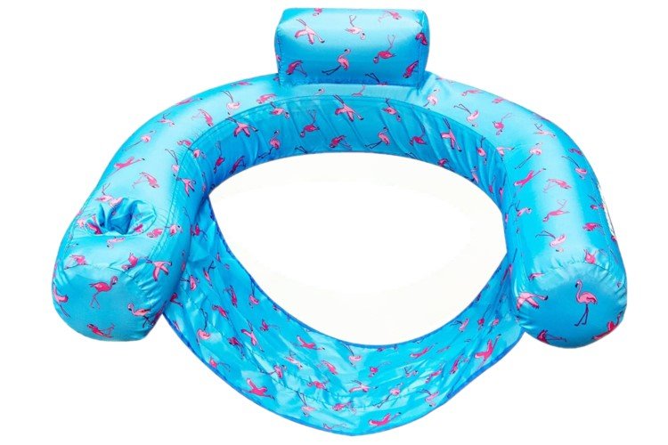Siège flottant pour piscine avec porte-verre - Piscines Soucy